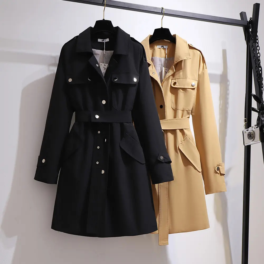Brand tail goods European and American style trench coat